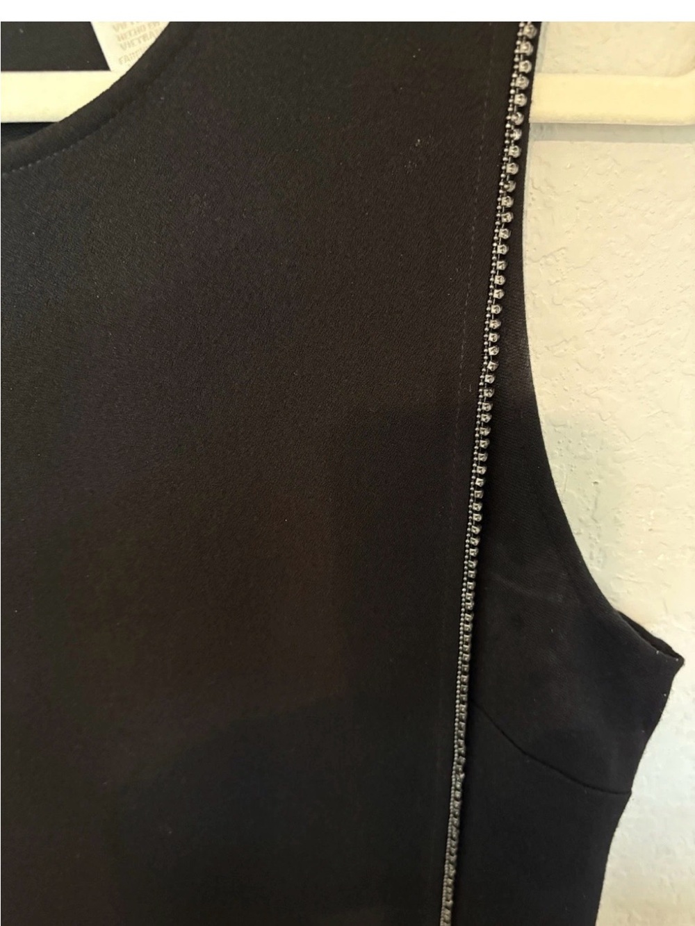 Chicos Women’s Black Rinestone Sleeveless Dress Size 6 - Picture 8 of 8